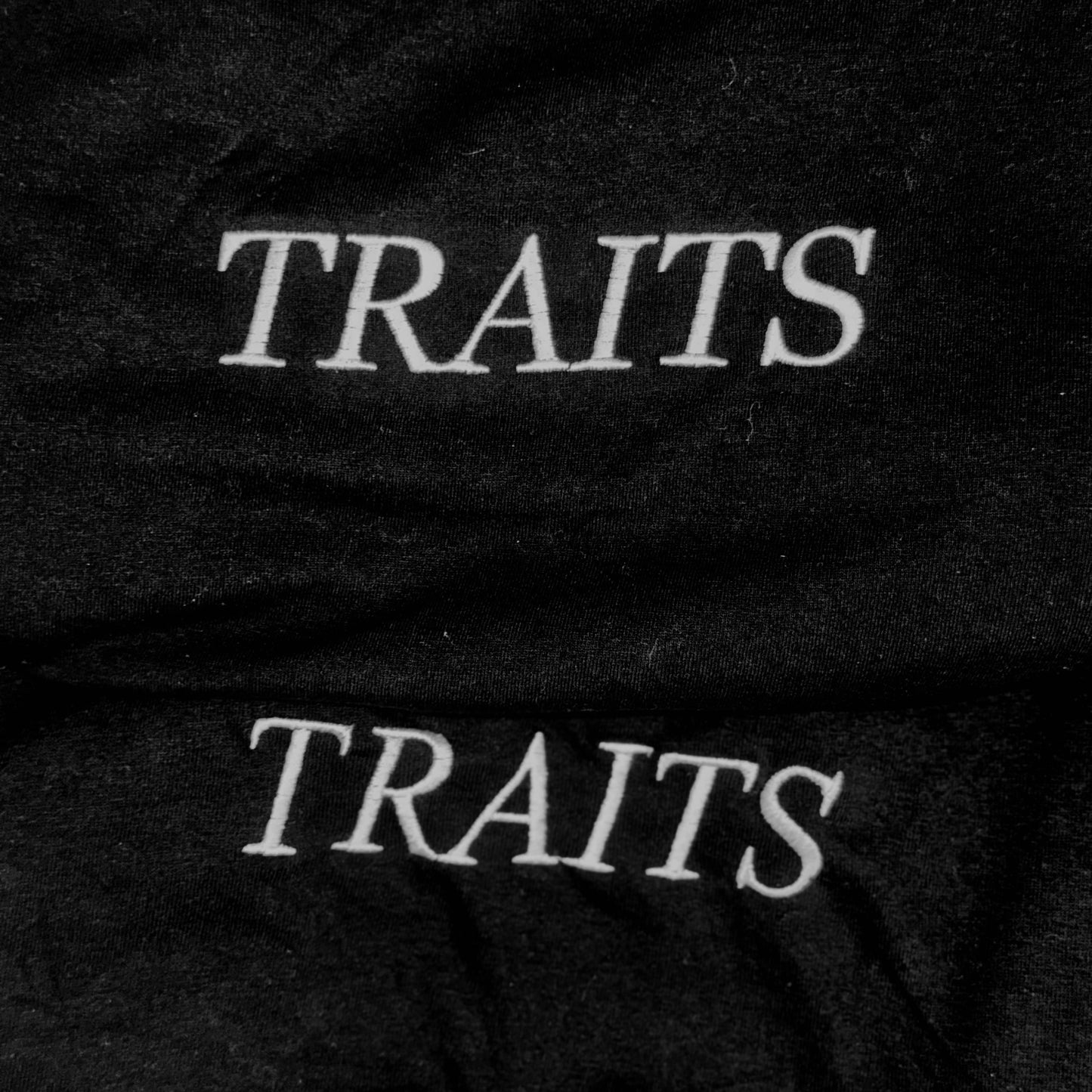TRAITS Official Black Embroidered T-Shirt